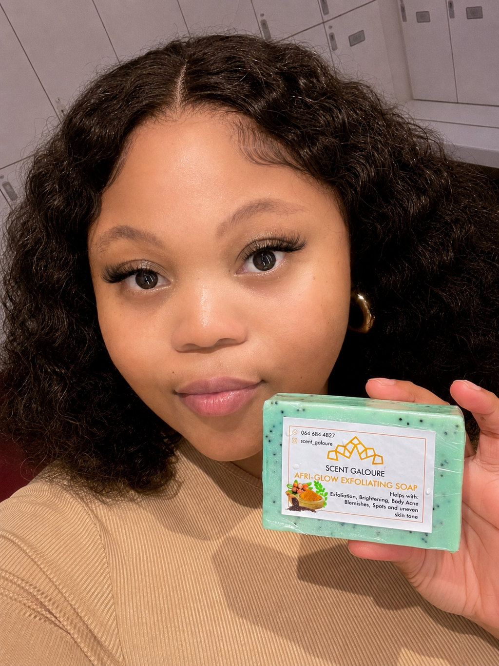 AfriGlow Exfoliating Face Soap